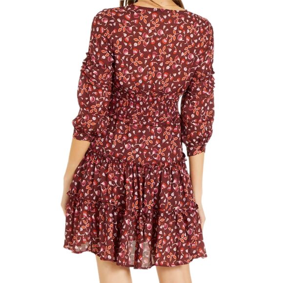 Dear John | Mulberry Floral Tiered Ruffle Flowy Boho Dress, Size M (6-8), EUC - Picture 2 of 11